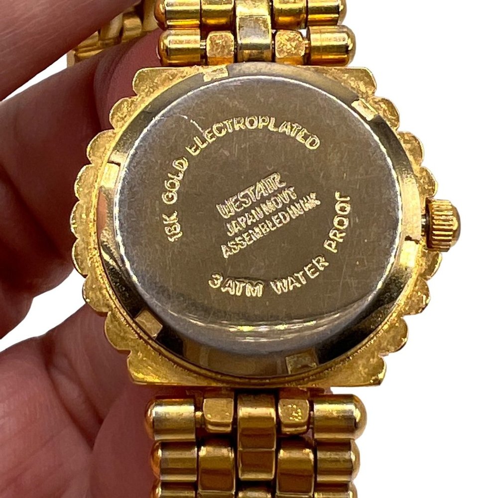 Vintage Westair 18k Gold Electroplated Quartz Watch, Japan Movement, New Battery - Picture 4 of 13
